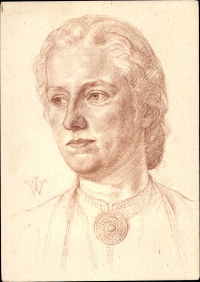 Artist PC Willrich, Wolfgang, woman from Saxony, German blood nobility all over the world, VDA P 14 No. 52