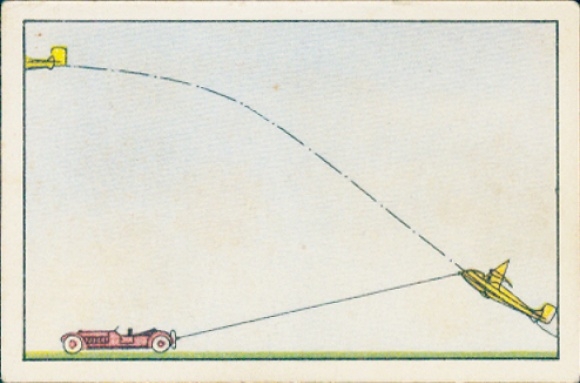 Sammelbild Die Eroberung der Luft Abt. IV Serie D Nr. 11, Autostart zum Segelflug