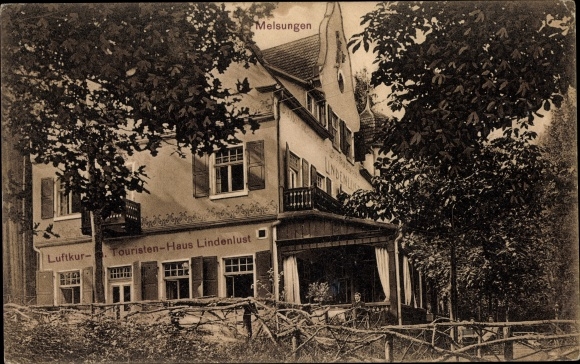 Postcard Melsungen in Hesse Tourist House Lindenlust