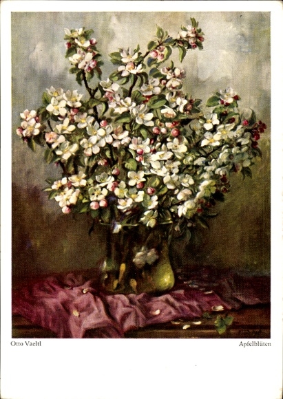 Künstler Ak Vaeltl, O., Apfelblüten