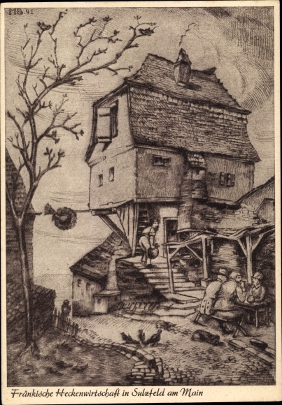 Artist PC Sulzfeld am Main in the district of Kitzingen, Franconian hedge economy