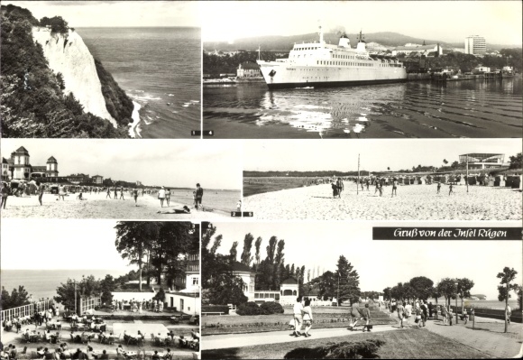 Postcard Island of Rügen, Stubbenkammer, Königsstuhl, Binz, Sellin open-air stage, Sassnitz Hafen, Baabe