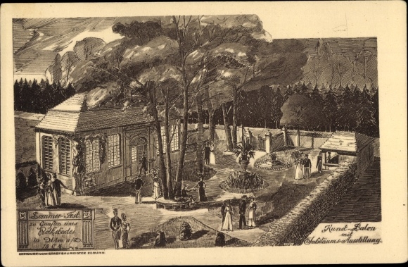 Postwaardekaart Ulm aan de Donau Baden Württemberg, zomerfestival 1904, PP 27 C 42 01