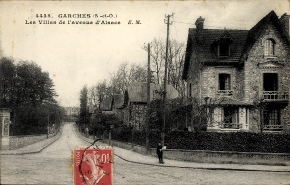 Postcard Garches Hauts de Seine, Les Villas de l'avenue d'Alsace
