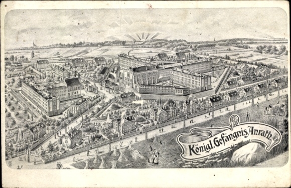 Chromo-Litho Anrath Willich on the Lower Rhine, prison, general view