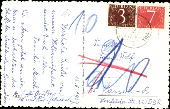 Postcard Venlo Limburg Netherlands, station, railway station