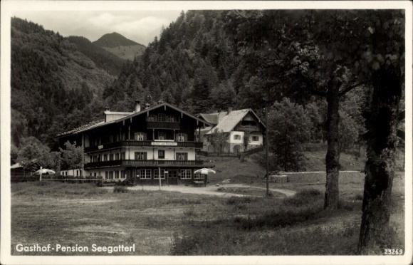 Postcard Seegatterl Reit im Winkl in Upper Bavaria, guesthouse