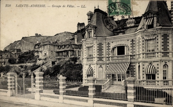 Ak Sainte Adresse Seine Maritime, Groupe de Villas