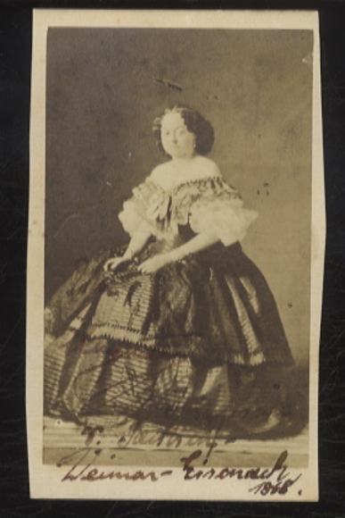 CdV Portrait Prinzessin Auguste v. Sachsen-Weimar-Eisenach, geb. v. Württemberg
