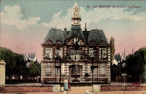 Ak Le Vésinet Yvelines, Das Rathaus