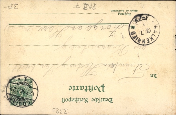 Postwaardestukken Litho Steinberg Goslar in Nedersaksen, herberg, uitkijktoren