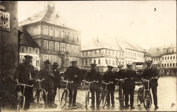 Foto Ak Bischofswerda in Sachsen, Großröhrsdorfer Radfahrerclub