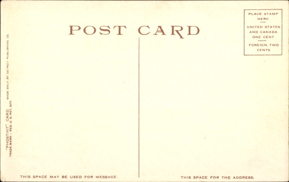 Postcard Steamer bei Nacht, Segelboot