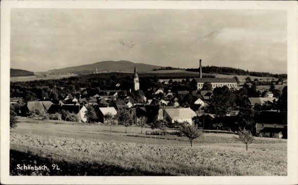 Ak Schönbach in Oberlausitz, algemeen beeld