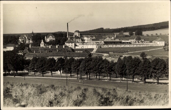 Photo Postcard Wernesgrün Steinberg in Vogtland, Grenzquell brewery, general view