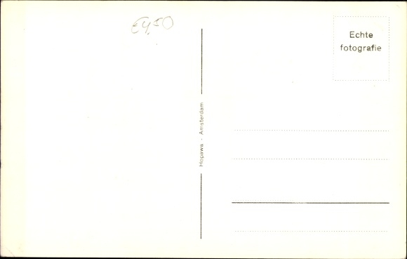 Postcard surfaced Dutch submarine K XVIII