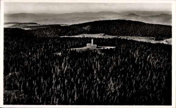 Ak Fohrenbühl Lauterbach im Schwarzwald, Luftaufnahme von  Waldlandschaft, Gedächtnishaus, Schwar