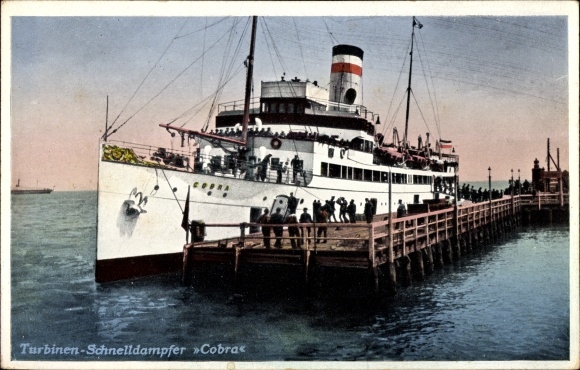 PC HAPAG steamer Cobra, seaside resort service