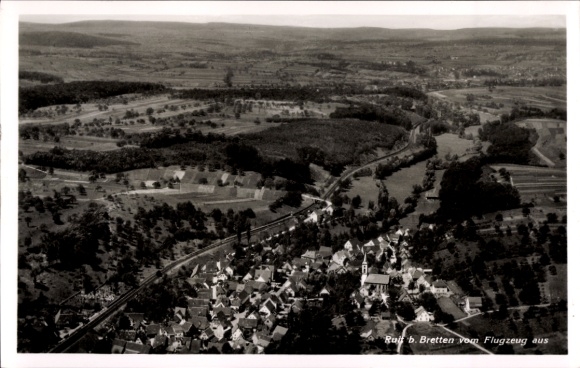 Ak Ruit Bretten in Baden, luchtfoto