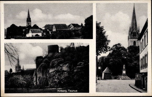 PC Kirberg Hünfelden Mittelhessen, street section, church