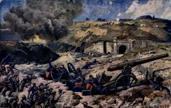 Artist PC Bürger, W., Fort Manonviller, conquered in 1914 by the army of Colonel General von Heeringen