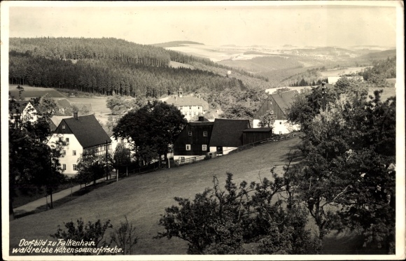 Foto Ak Falkenhain Altenberg im Erzgebirge, Panorama, Naundorfer Höhen