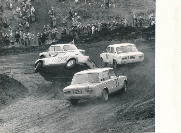 Photo Toljatti Russland, Motorralley, Motorrennsport, Volzhski, Izhevski, Silver Rook Race, 1978