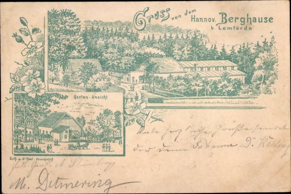 Ak Lemförde in Nedersaksen, Gasthaus Hannoversches Berghaus