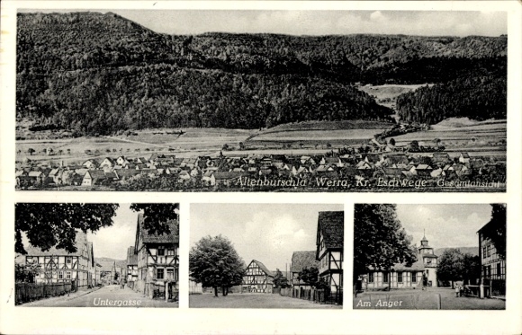 KP Altenburschla Wanfried w Hesji, widok ogólny, Anger, Untergasse