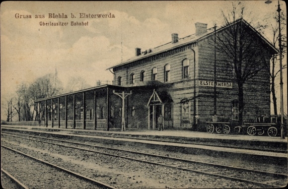PC Biehla Elsterwerda Brandenburg, Oberlausitz station, track side