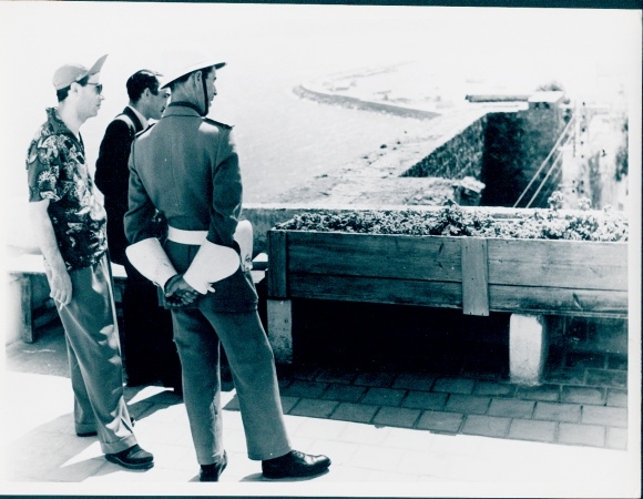 Photo film scene Tanger, the city with two faces, soldier, Germany 1952, Jordan J. von Boyadjieff