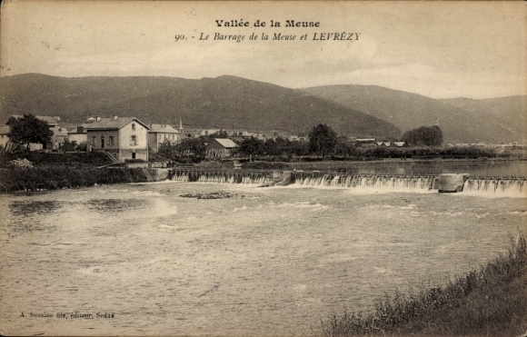 CPA Levrézy Bogny-sur-Meuse Ardennes, Barrage de la Meuse