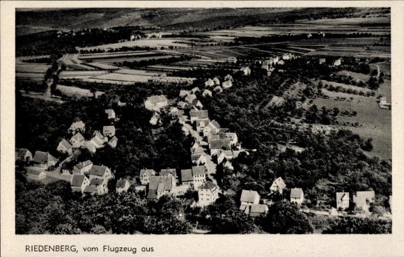 Postcard Riedenberg Sillenbuch Stuttgart in Württemberg, aerial photograph