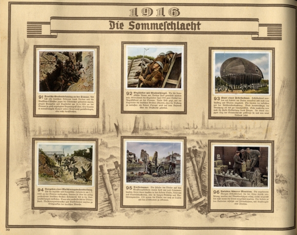 The worldwar. Collection picture album of the cigarette industry Dresden 1937