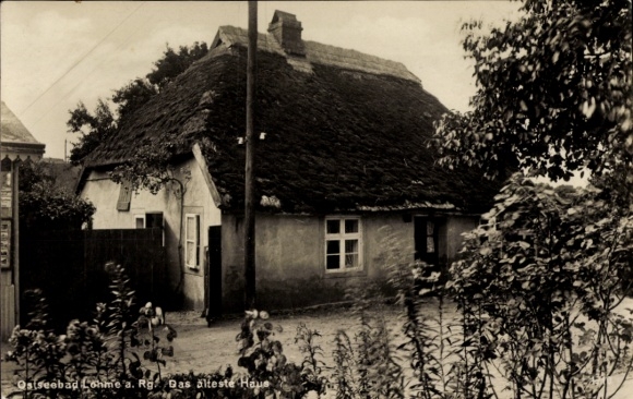 Ak Lohme auf Rügen, Das älteste Haus