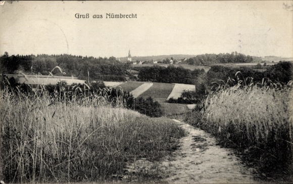 Postcard Nümbrecht in the Oberbergischer Kreis, landscape view