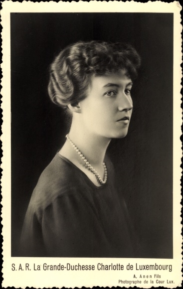 Ak S.A.R. La Grande Duchesse Charlotte de Luxembourg, Portrait
