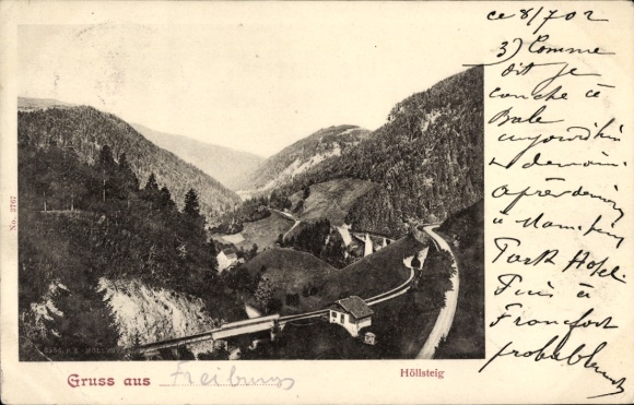 Ak Breitnau im Schwarzwald, Höllental, Höllsteig