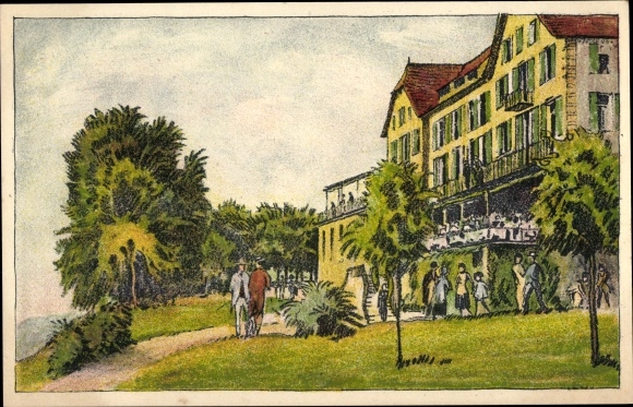 Postcard Zürich Stadt Schweiz, Non-Alcoholic People and Kurhaus Zürichberg