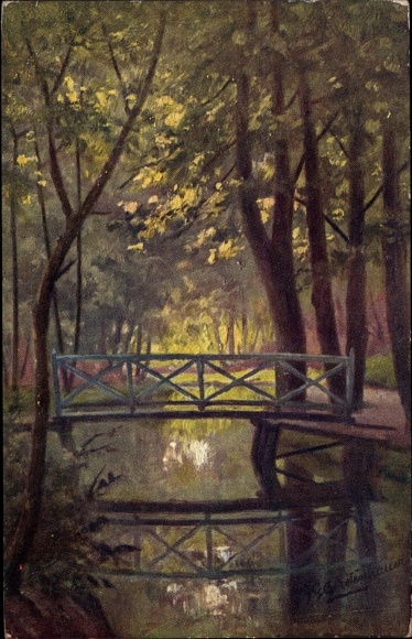 Artist PC Gerstenhauer, Johann Georg, Dutch motif, bridge