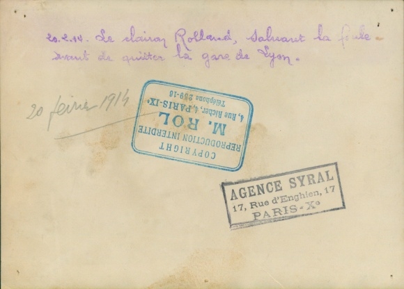 Photo Lyon Rhône, Le Clairon Rolland 1914