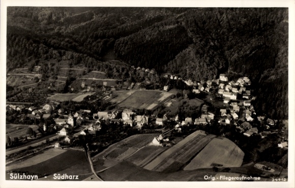 Ak Sülzhayn Ellrich Thüringen, Fliegeraufnahme