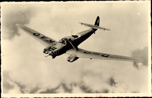 PC Focke Wulf FW 58 Weihe, German Wehrmacht, Luftwaffe, fighter plane, D-OKAO, II. WW