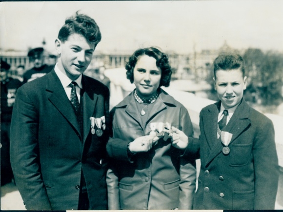 Photo Saint Pol de Leon Finistère, Three young rescuers in the spotlight, Jocelyne Lesage, Mr. Rouille