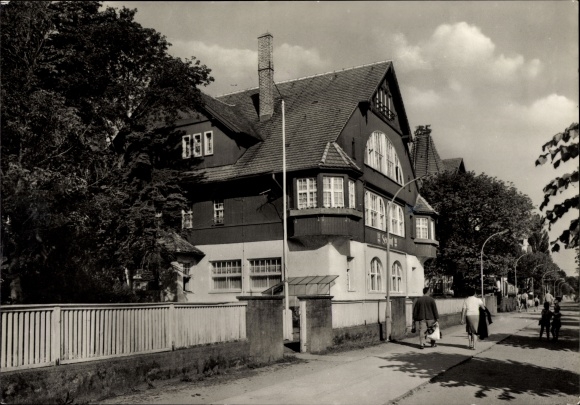 Postcard Baltic resort Bansin Heringsdorf on Usedom, FDGB recreation home Seehof