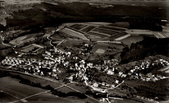 Postcard Birenbach Göppingen in Württemberg, aerial photograph