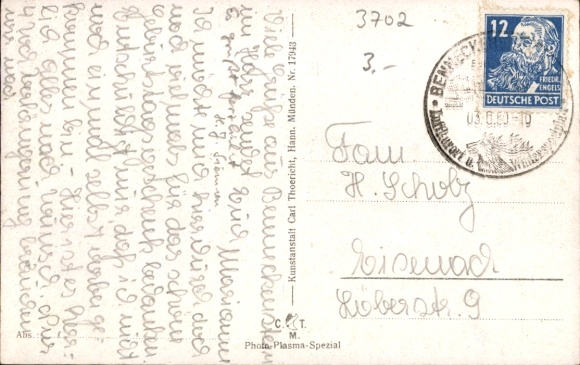 Postcard Benneckenstein Oberharz, overall view