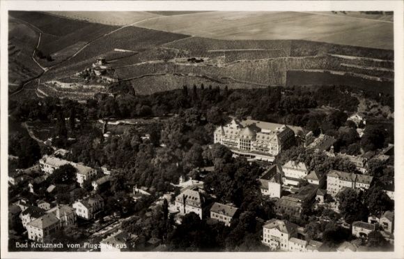 Ak Bad Kreuznach in Rheinland Pfalz, Fliegeraufnahme