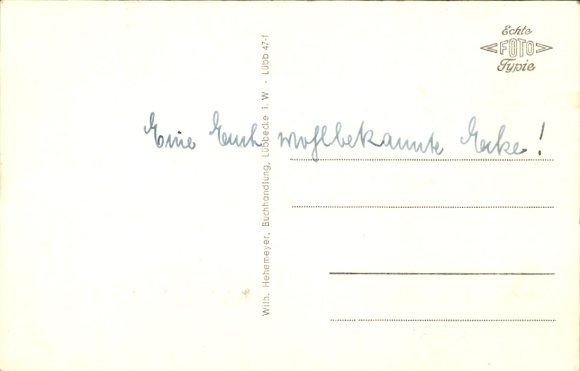 Postcard Lübbecke in Westphalia, Andreasstraße