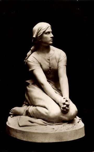 6 old Postcard sculptures, different epochs